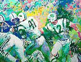 Leroy Neiman Hand Off Superbowl III painting